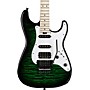 Jackson USA Signature Adrian Smith San Dimas DKQM Electric Guitar Transparent Green Burst 010219