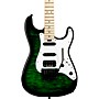 Jackson USA Signature Adrian Smith San Dimas DKQM Electric Guitar Transparent Green Burst 010361