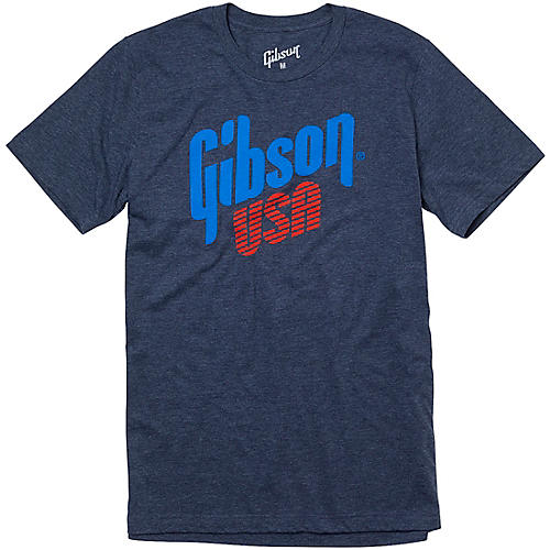 Gibson USA T-Shirt Small Blue