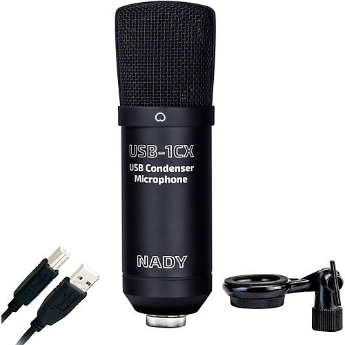 USB-1CX USB Microphone - Ideal for Podcasting or recordings directly to any computer, gold-sputtered diaphragm, includes 10' USB cable