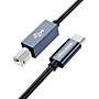 Tera Grand USB 2.0 USB-C to USB-B MIDI and Printer Cable - 10 ft. Black
