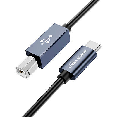 Tera Grand USB 2.0 USB-C to USB-B MIDI and Printer Cable