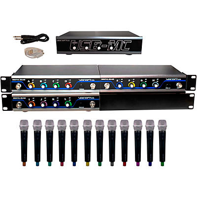 Vocopro USB-ACAPELLA-12 12-Channel Wireless Microphone/USB Interface Package, 902-927.2mHz