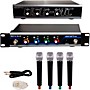 VocoPro USB-Acapella-4 4-Channel Wireless Microphone/USB Interface Package Set A