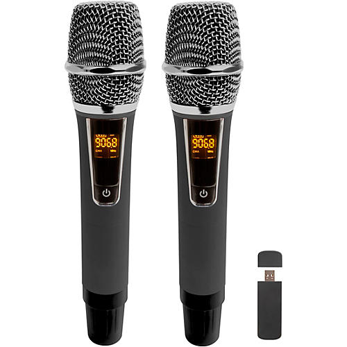 VocoPro USB-CAST-HANDHELD Dual Wireless USB Handheld Microphone System, 902-927.2mHz Condition 2 - Blemished  194744900013