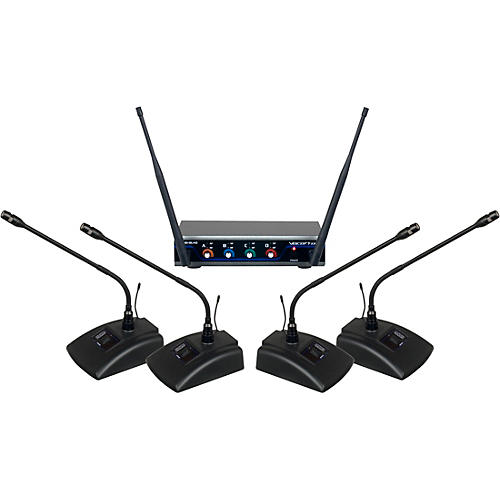 VocoPro USB-CONFERENCE-4 4-User Wireless Microphone/USB Interface Package, 902-927.2mHz Condition 1 - Mint
