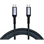 Tera Grand USB4 USB-C to C Gen 2x2 20Gbps 240W Braided Cable 6 ft. Black