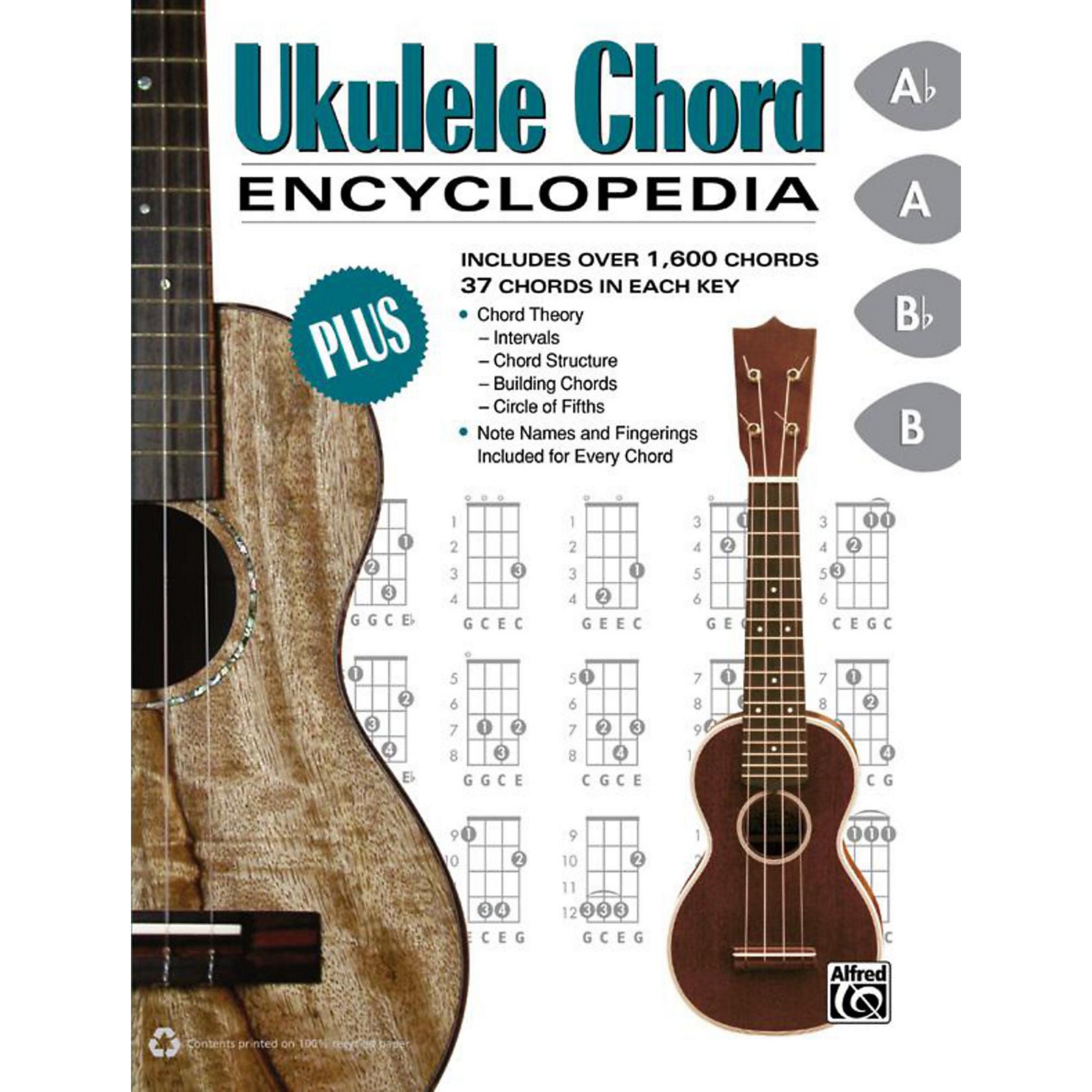 alfred ukulele chord encyclopedia book musicians friend
