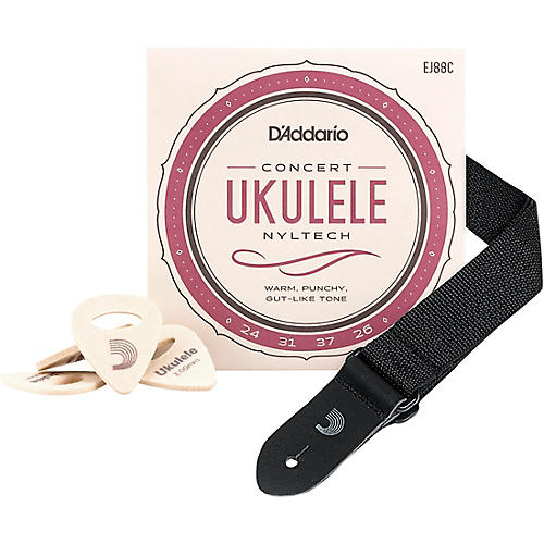 Ukulele Essentials Kit - Strings, Strap, Picks