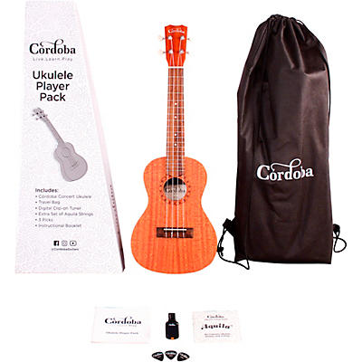 Cordoba Ukulele Player Pack - Concert Ukulele