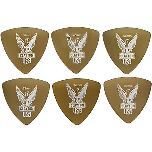 Clayton Ultem Rounded Triangle Guitar Picks .72 mm 1 Dozen