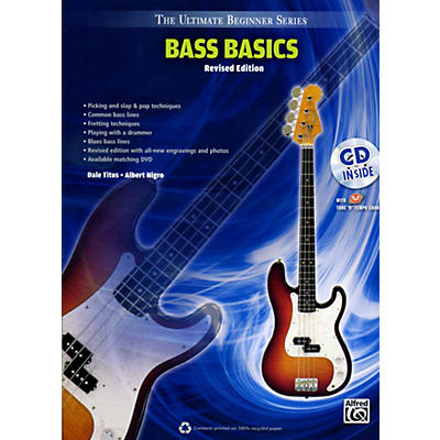 Alfred Ultimate Beginner Bass Basics (Revised Edition) Book & CD
