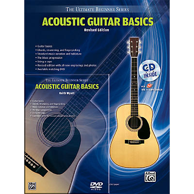 Alfred Ultimate Beginner Mega Pak Acoustic Guitar Basics, Revised Edition (Book/Online Audio & Video)