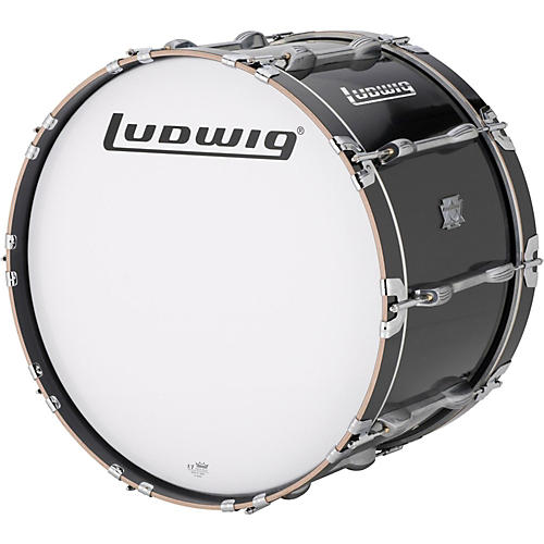 Ludwig Ultimate Marching Bass Drum - Black Condition 1 - Mint 18 in.