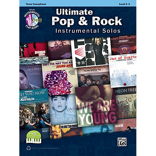 Ultimate Pop & Rock Instrumental Solos Tenor Sax (Book/CD)