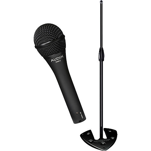 Ultimate Support OM-2 Microphone with PRO-SB Stackable Base Mic Stand Pack