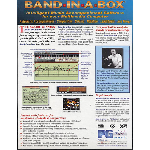 UltraPAK Band-In-A-Box and RealBand 2009 for Windows Software