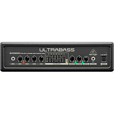 Behringer Ultrabass 300 Watt 2-Channel 7-Band FBQ Equalizer Bass Amplifier Head
