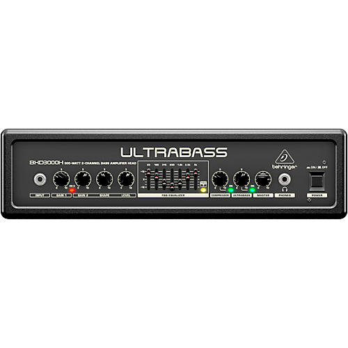 Behringer Ultrabass 300W 2-Channel 7-Band FBQ Equalizer Bass Amplifier Head Condition 1 - Mint Black