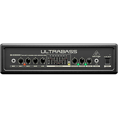 Behringer Ultrabass 300W 2-Channel 7-Band FBQ Equalizer Bass Amplifier Head