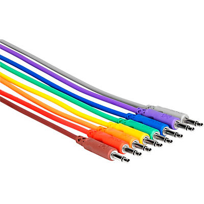 Hosa Unbalanced Patch Cables, 3.5 mm TS to TS