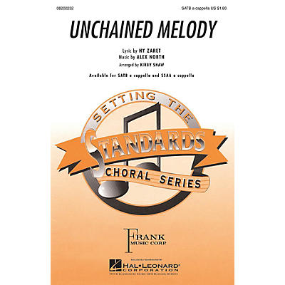 Hal Leonard Unchained Melody SATB a cappella arranged by Kirby Shaw