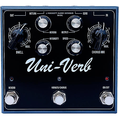 J.Rockett Audio Designs Uni-Verb Reverb Effects Pedal Condition 1 - Mint Black