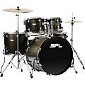 Sound Percussion Labs Unity II 5-Piece Complete Drum Set With Hardware, Cymbals and Throne Pine Green GlitterBlack Onyx Glitter