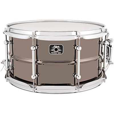Ludwig Universal Series Black Brass Snare Drum With Chrome Hardware