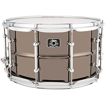 Ludwig Universal Series Black Brass Snare Drum With Chrome Hardware
