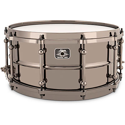 Ludwig Universal Series Black Brass Snare Drum with Black Nickel Die-Cast Hoops