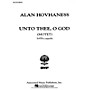 Associated Unto Thee O God  Motet A Cappella SATB composed by A Hovhaness