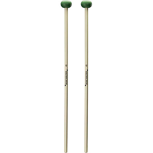 Balter Mallets Unwound Series Birch Handle Keyboard Mallets Medium Oval Light Green Rubber