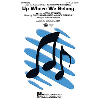 Hal Leonard Up Where We Belong SATB arranged by Mark Brymer