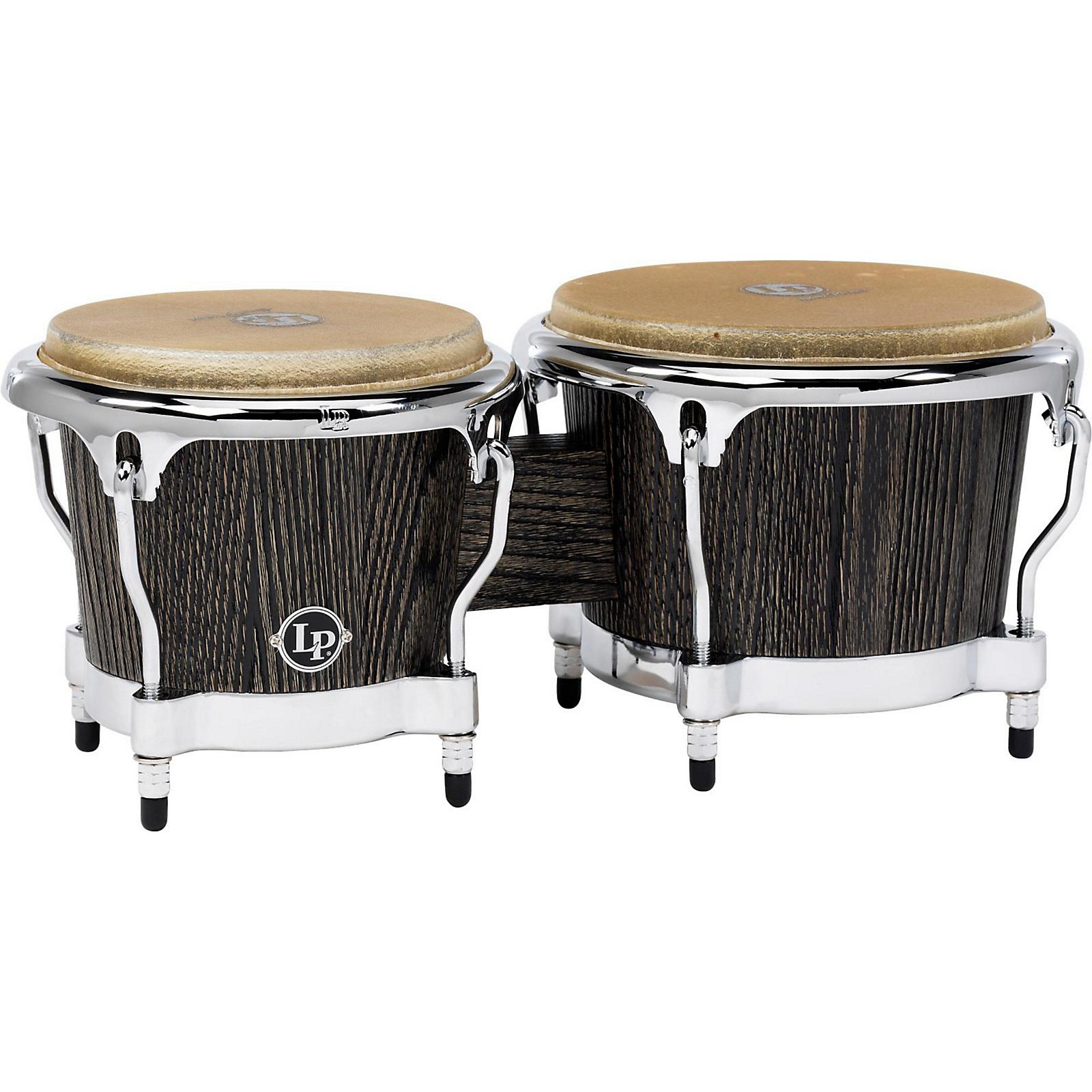 LP Uptown Series Bongo Set Sculpted Ash with Chrome Hardware