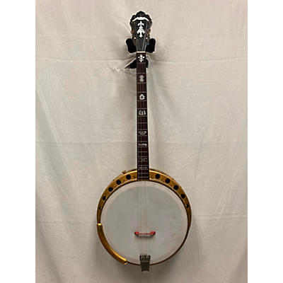 Supertone Used 1920s SUPERTONE ORCHESTRA KING TENOR BANJO Natural Banjo