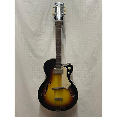 National Used 1950s National L6370 2 Tone Sunburst Hollow Body Electric Guitar