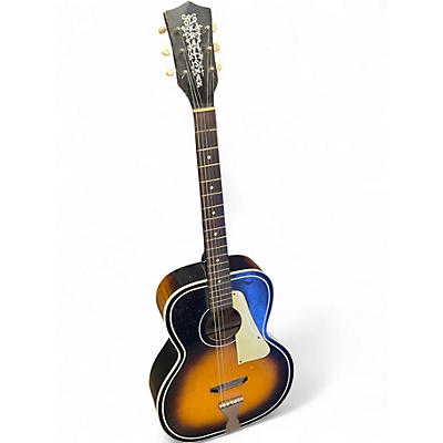 Used 1950s Old Kraftsman Parlor Sunburst Acoustic Guitar
