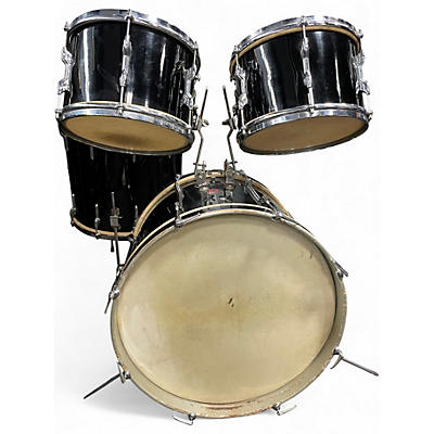 Used 1960 Premier 4 Piece 1960 4-piece Drum Set Black Drum Kit