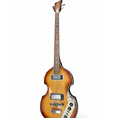 Used 1960s Apollo violin bass  2 Tone Sunburst Electric Bass Guitar