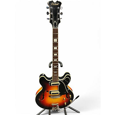 Used 1960s Aria Diamond 1202T 3 Tone Sunburst Hollow Body Electric Guitar