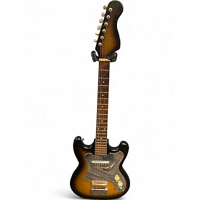 Used 1960s Audition SOLID BODY ELECTRIC GUITAR 2 Tone Sunburst Solid Body Electric Guitar