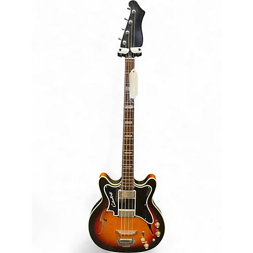Used 1960s Custom Kraft Bone Buzzer 2 Color Sunburst Electric Bass Guitar 2 Color Sunburst