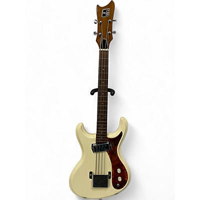 Used 1960s Guyatone eb-1 White Electric Bass Guitar