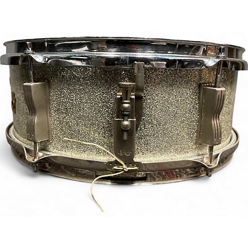 Ludwig Used 1960s Ludwig 14in PIONEER Silver Sparkle Drum Silver Sparkle 33