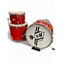 Used 1960s Polaris 3 Piece Vintage MIJ Luan Poplar Red Sparkle Drum Kit Red Sparkle