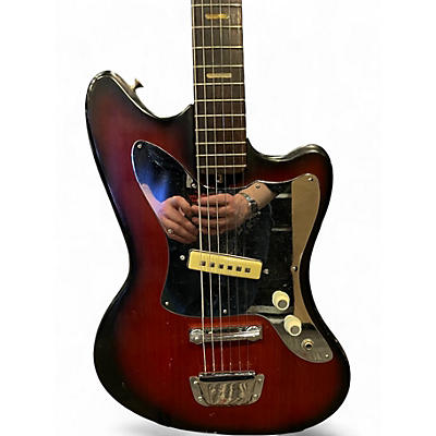 Used 1960s Teisco BOBCAT TOBACCO BURST Solid Body Electric Guitar