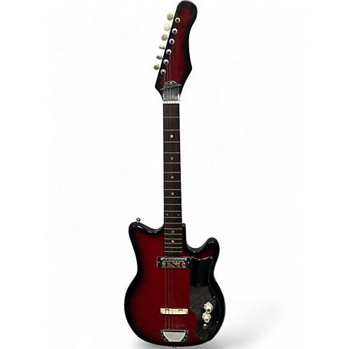 Used 1960s Teisco EJ-1 RED BURST Solid Body Electric Guitar RED BURST
