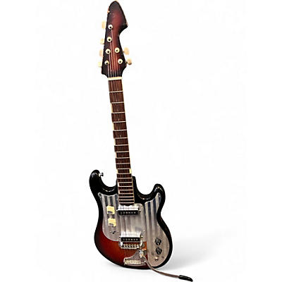 Used 1960s Teisco WG2L 2 Tone Sunburst Solid Body Electric Guitar