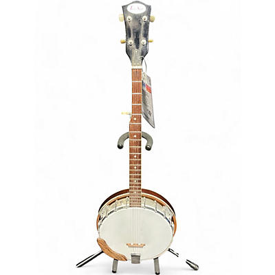 Tele-star Used 1960s Tele-Star Banjo With Resonator Natural Banjo